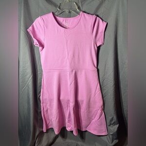 wonder nation Pink Short-Sleeve Textured Dress EPC